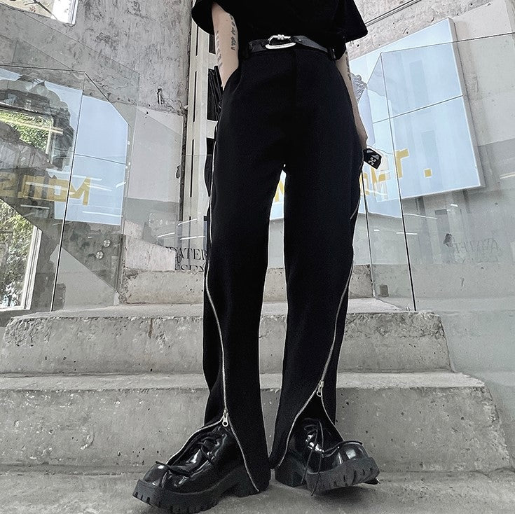 ZIP STRAIGHT PANTS M083