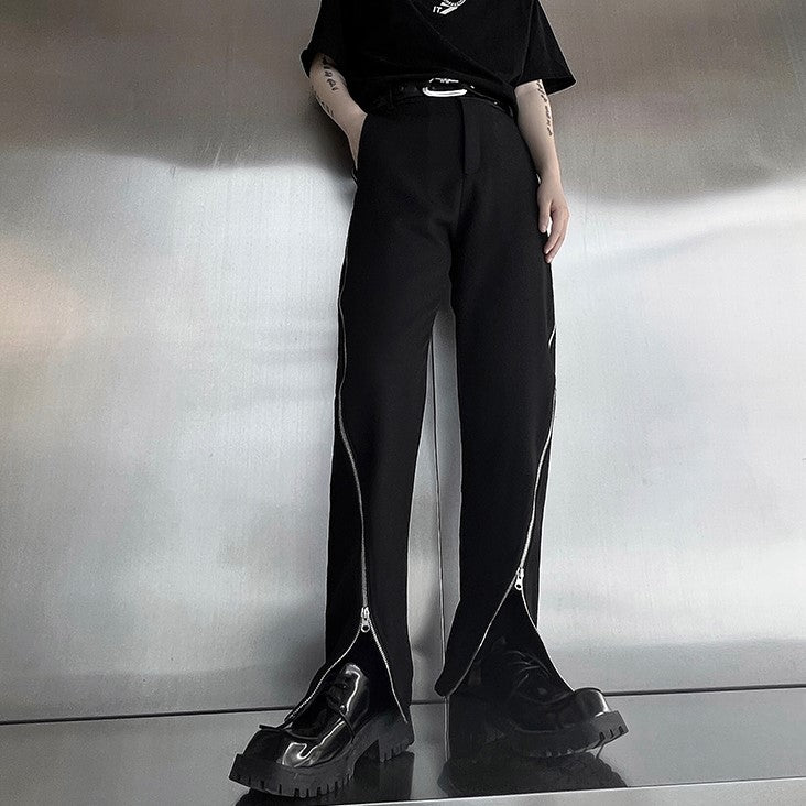 ZIP STRAIGHT PANTS M083