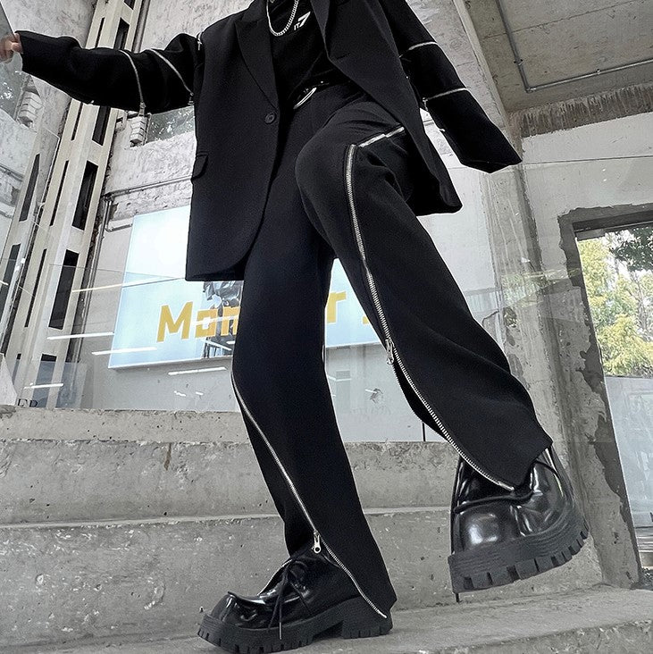 ZIP STRAIGHT PANTS M083