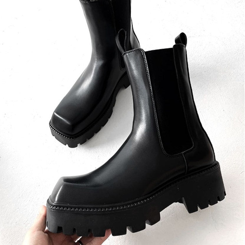 SIDE GORE MIDDLE BOOTS M078