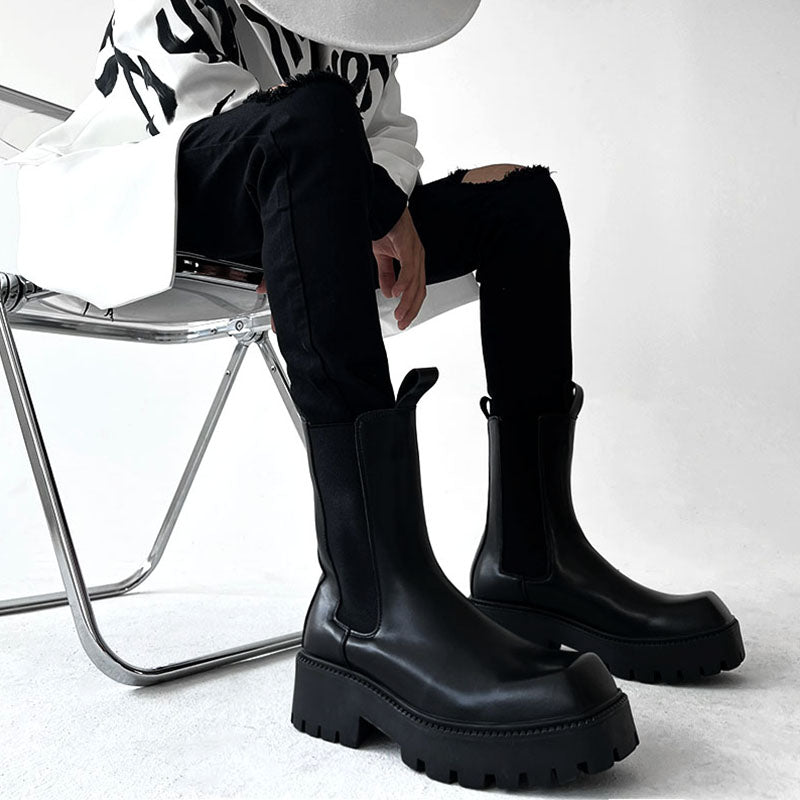 SIDE GORE MIDDLE BOOTS M078