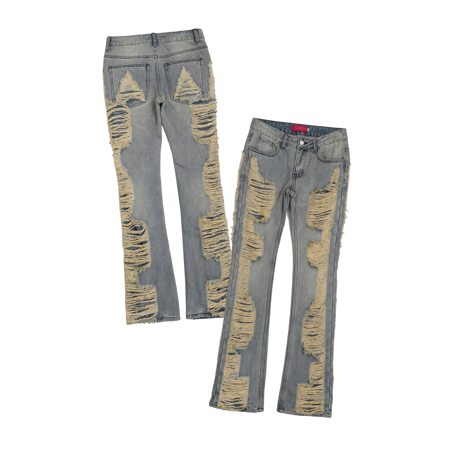 HARD CRUSHED DENIM PANTS MNW13