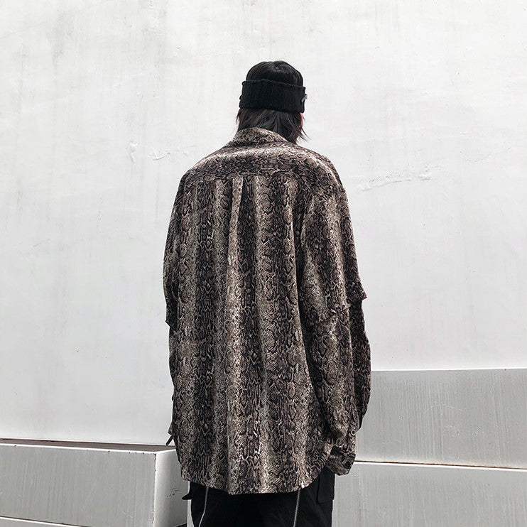 SNAKE PRINT SHIRT MNW25