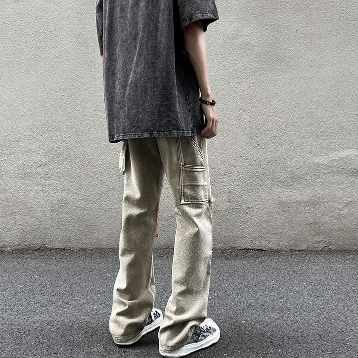 DAMAGE PAINT DENIM PANTS M030