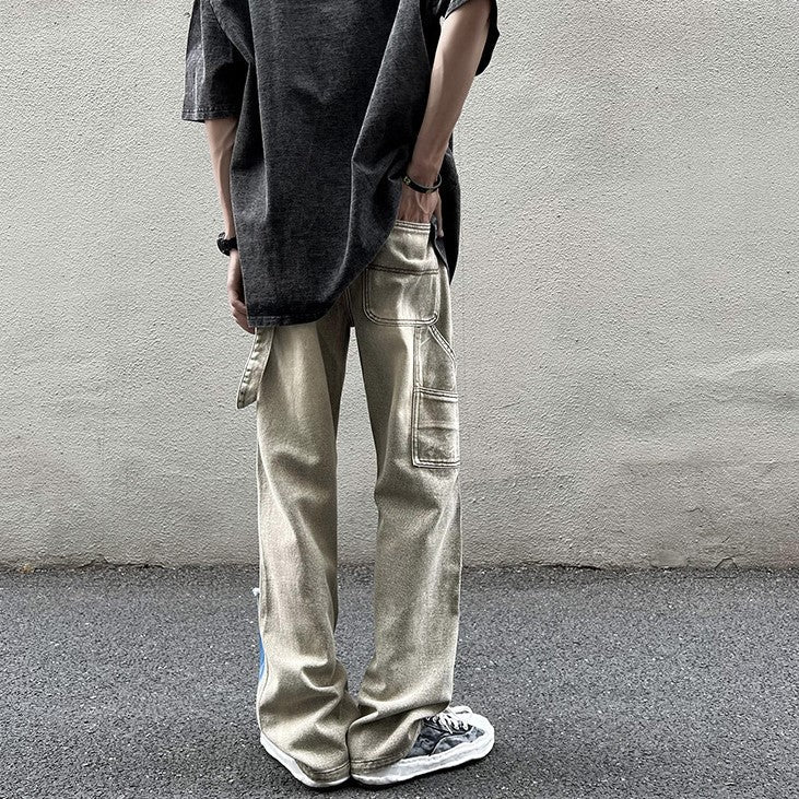 DAMAGE PAINT DENIM PANTS M030