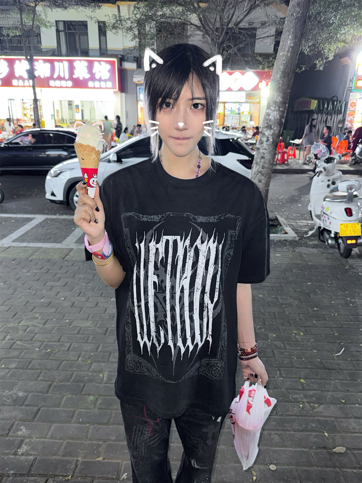 TIGHT SILHOUETTE SHORT-SLEEVED T-SHIRT MNW2095