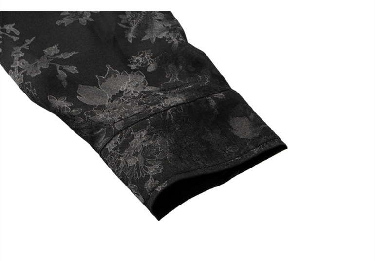 DARK JACQUARD LONG SLEEVE SHIRT MNW2105