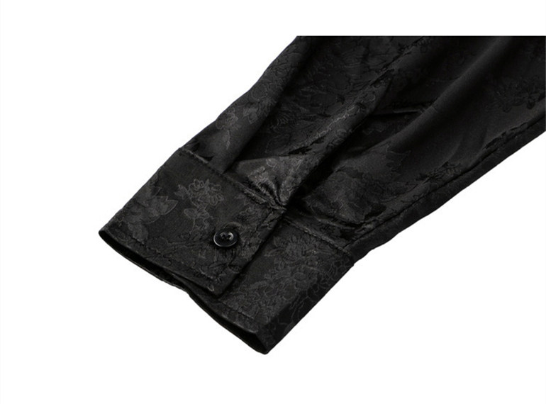 DARK JACQUARD LONG SLEEVE SHIRT MNW2105