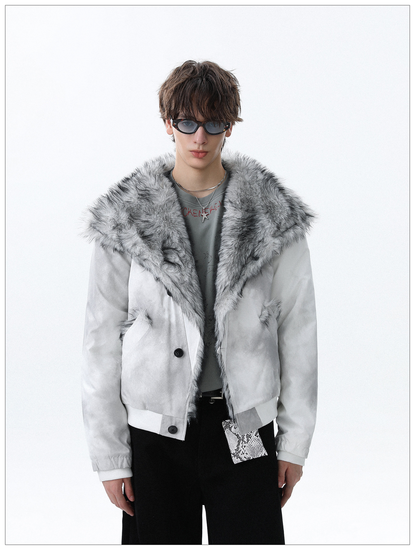 RANDOM WASH FLEECE JACKET OUTERWEAR MNW2094