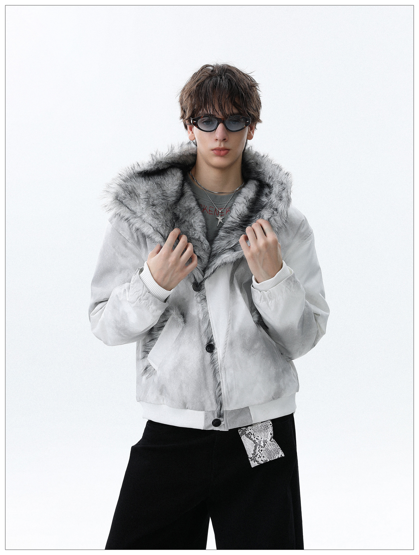 RANDOM WASH FLEECE JACKET OUTERWEAR MNW2094