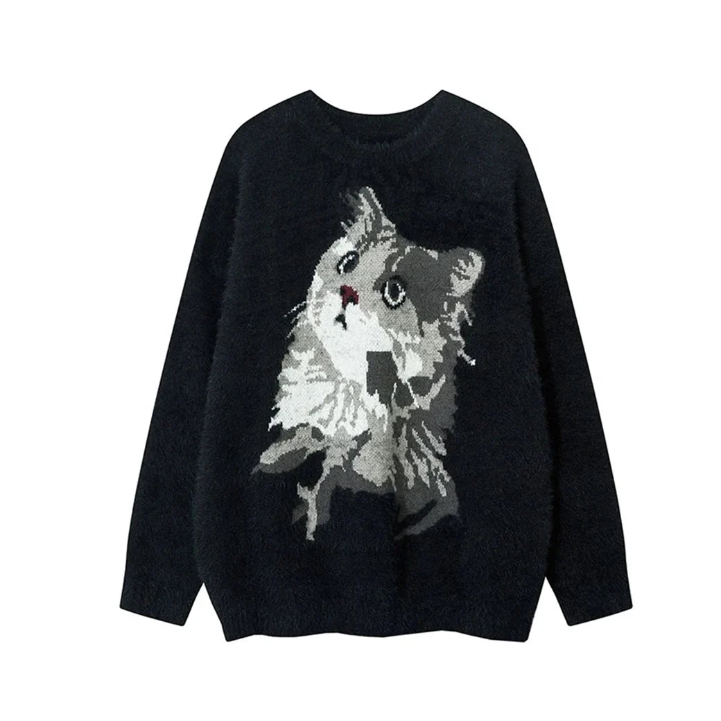 CAT DESIGN KNIT SWEATER MNW1972