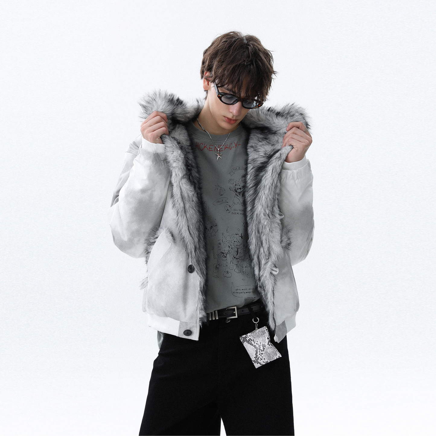 RANDOM WASH FLEECE JACKET OUTERWEAR MNW2094