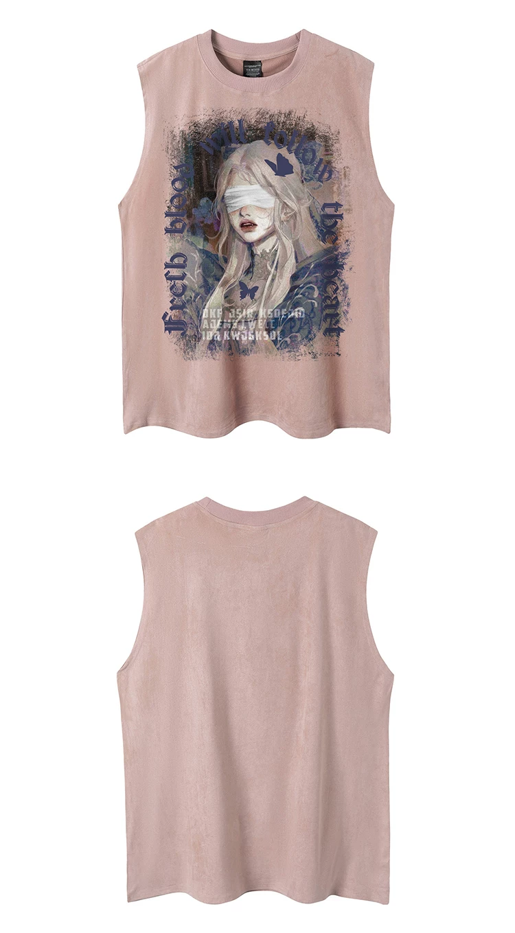 MOODY GRAPHIC OVERSIZED TANK TEE MNW2111
