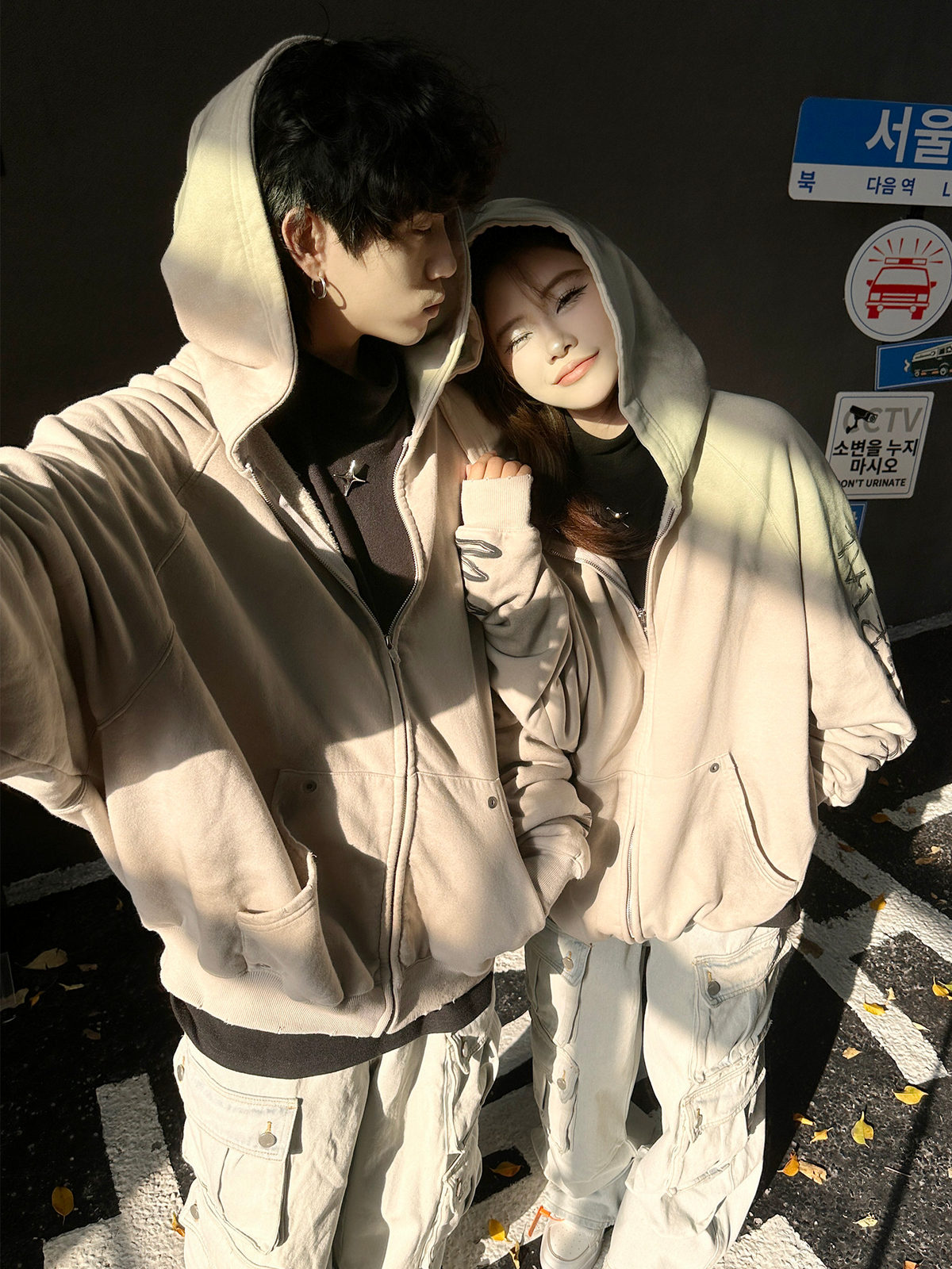 ACID WASH FULL-ZIP HOODIE MNW2112