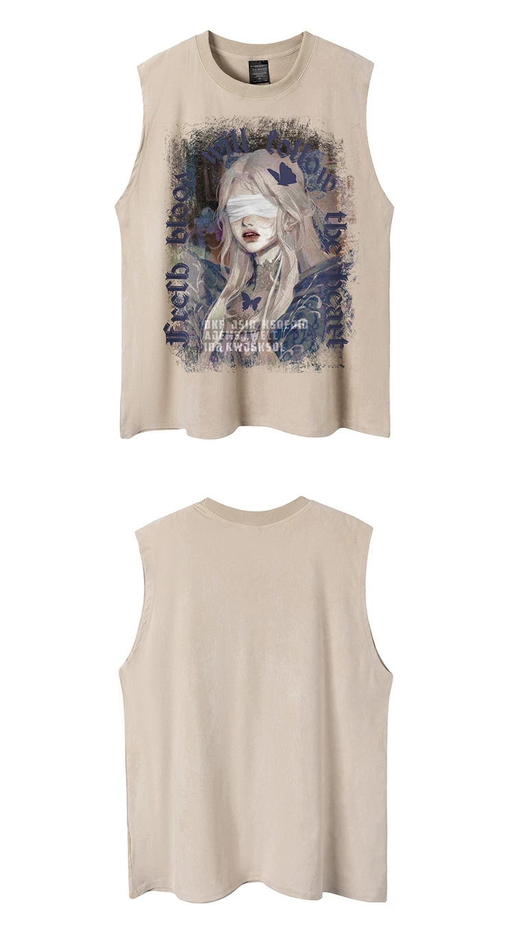 MOODY GRAPHIC OVERSIZED TANK TEE MNW2111