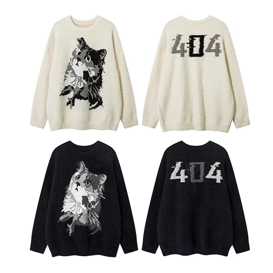 CAT DESIGN KNIT SWEATER MNW1972