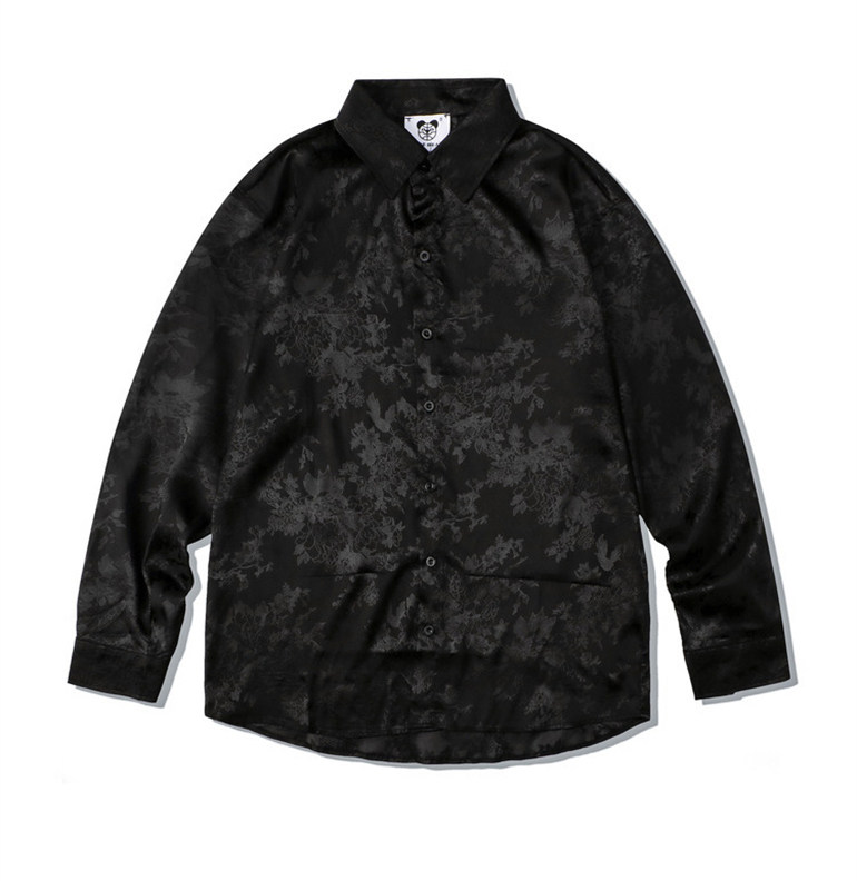 DARK JACQUARD LONG SLEEVE SHIRT MNW2105