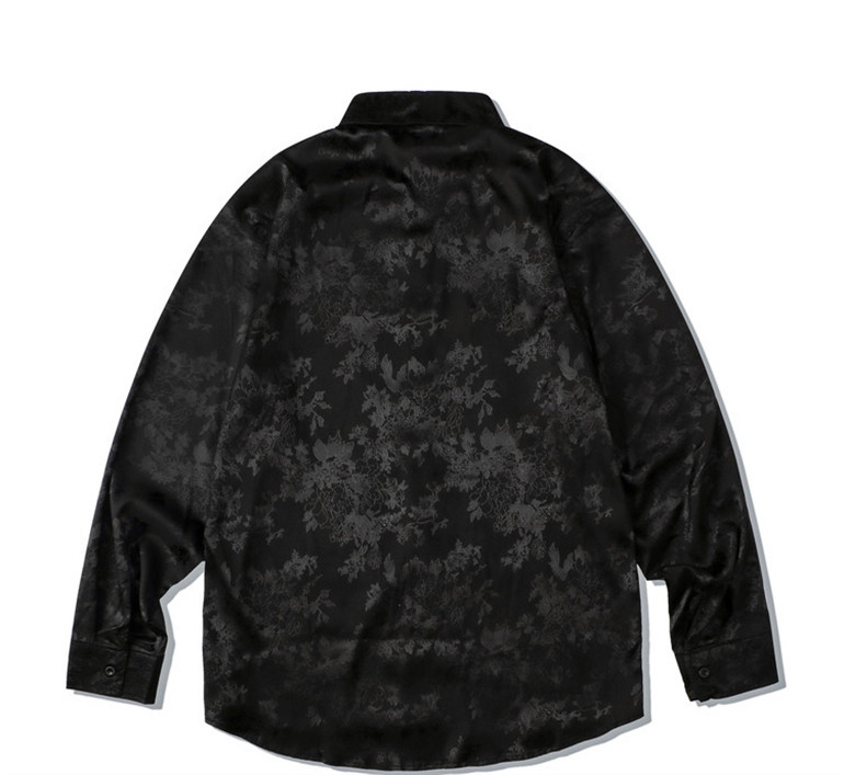 DARK JACQUARD LONG SLEEVE SHIRT MNW2105
