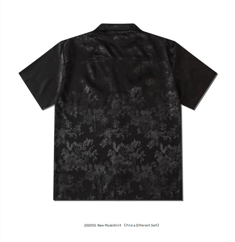 DARK PATTERNED SHORT-SLEEVE SHIRT MNW2108
