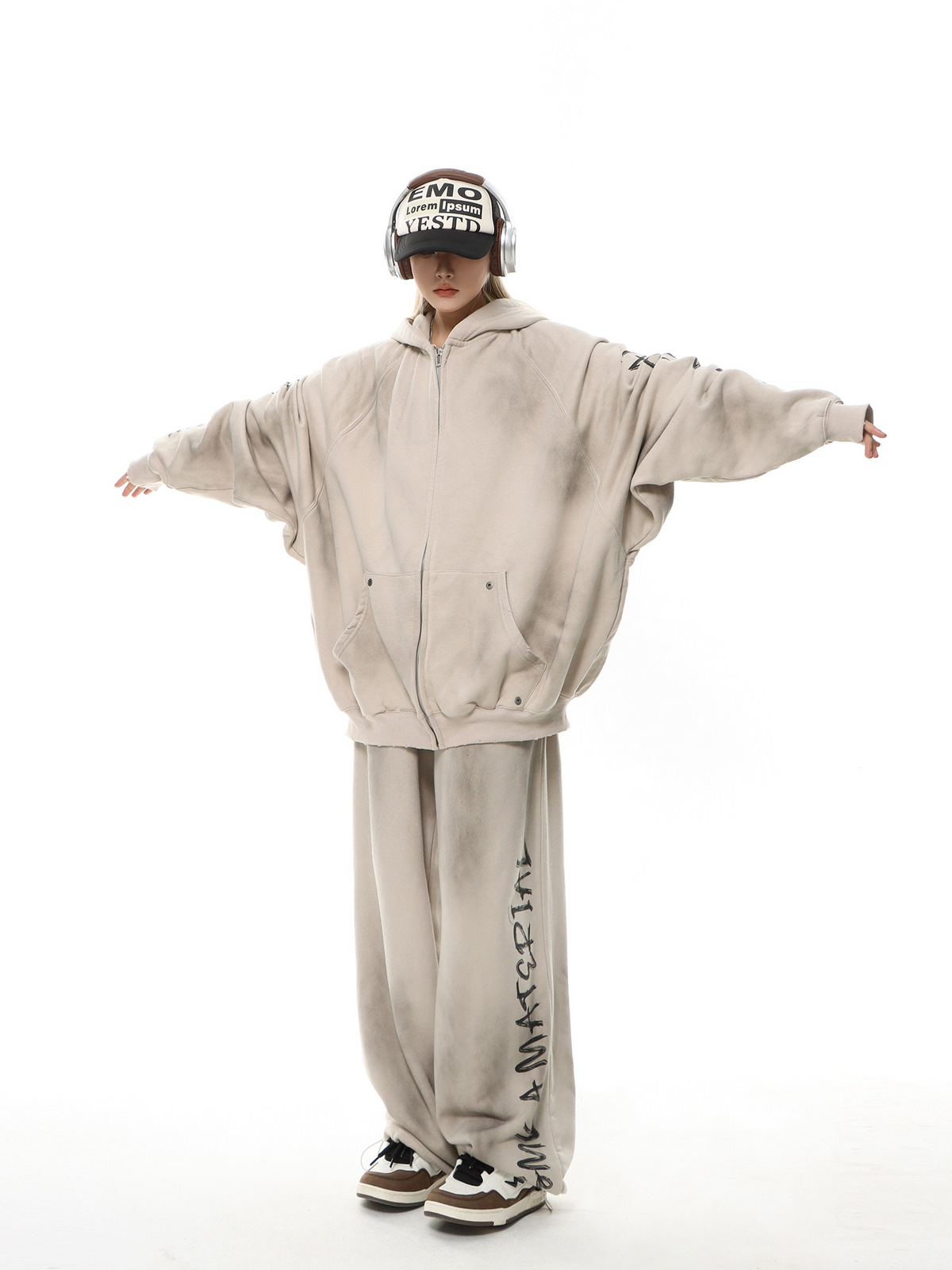 ACID WASH FULL-ZIP HOODIE MNW2112