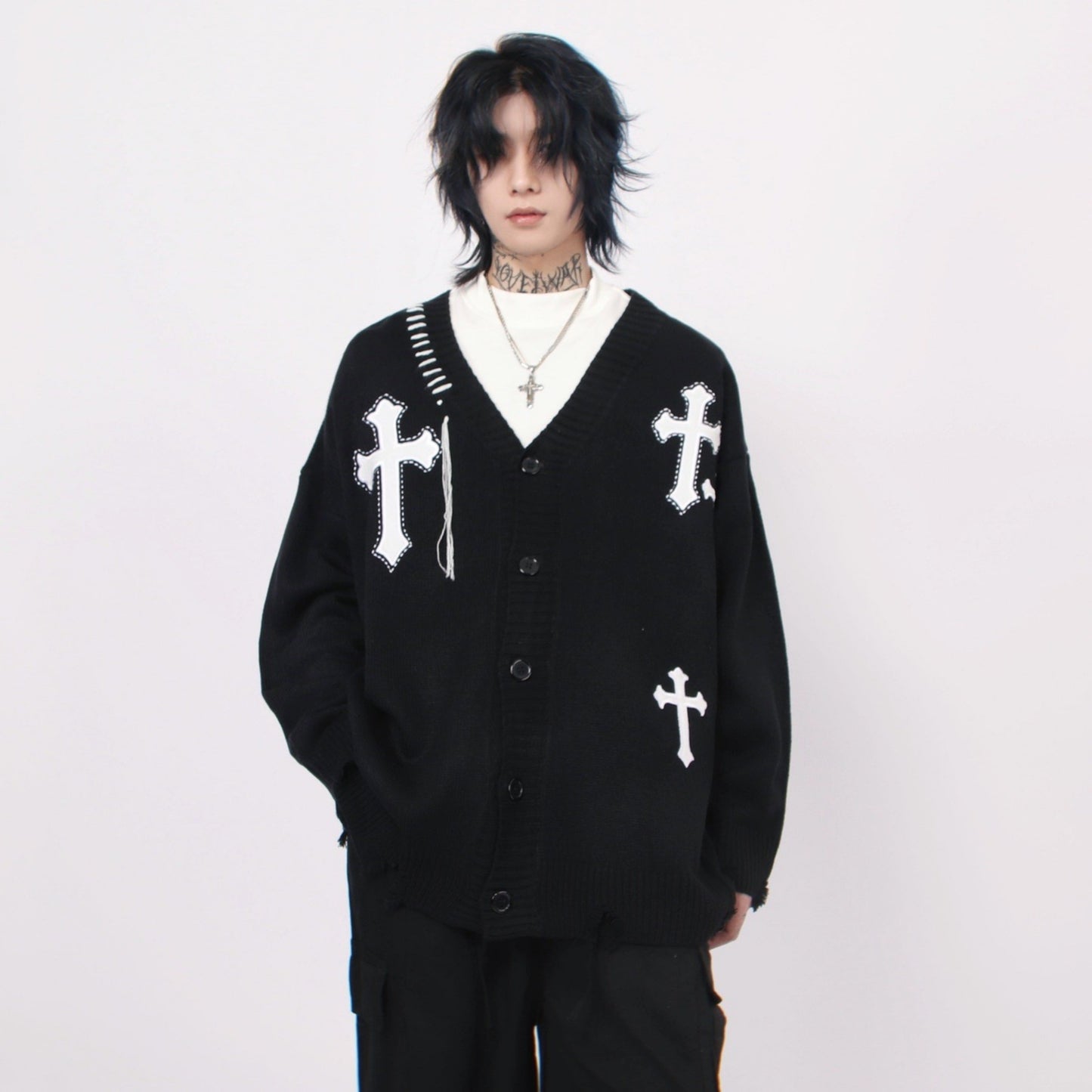 CROSS CARDIGAN MNW1277