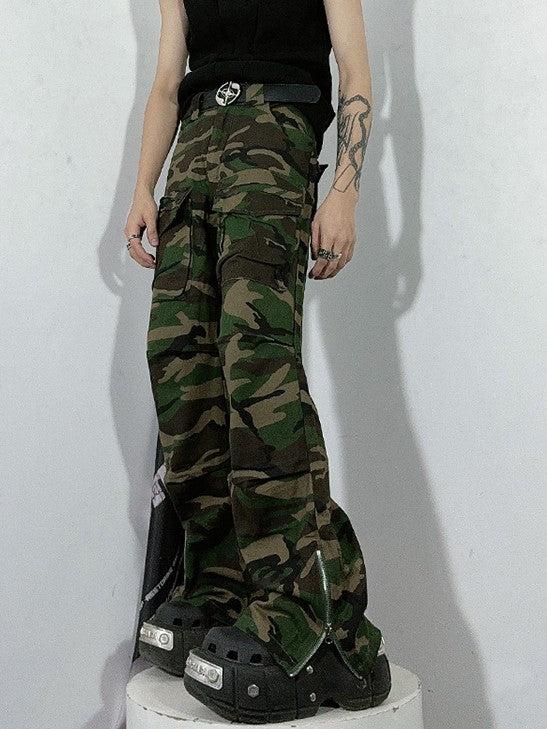 CAMOUFLAGE HEM ZIP PANTS MNW1598