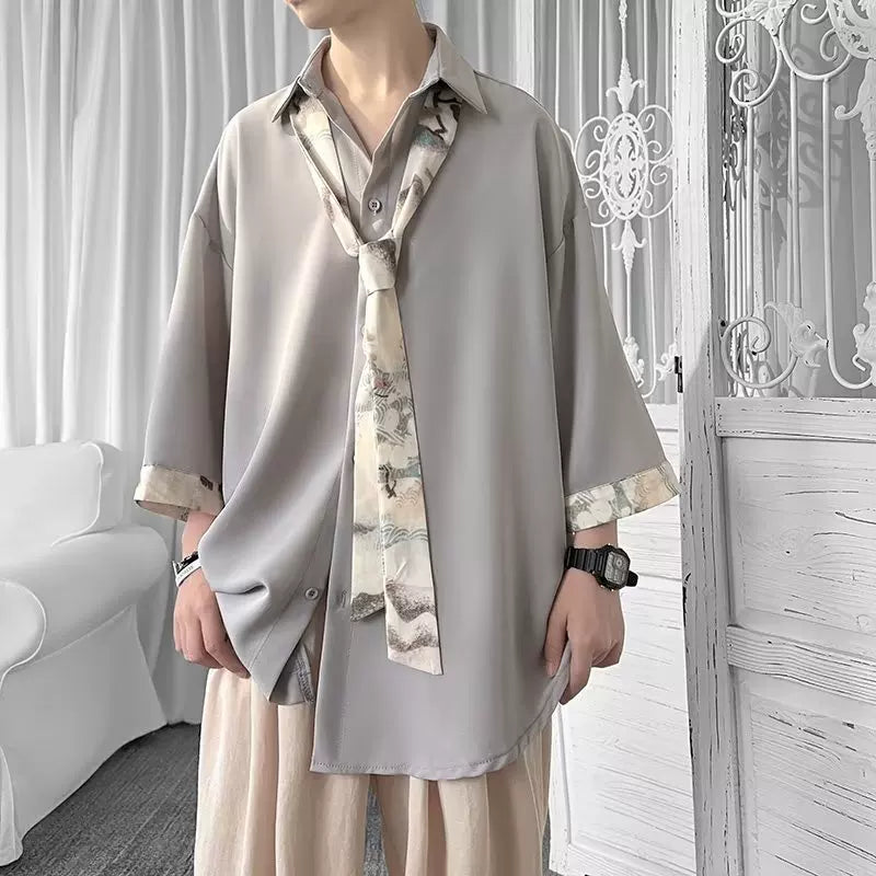 HIGH END DESIGN HALF SLEEVE SHIRT MNW2097