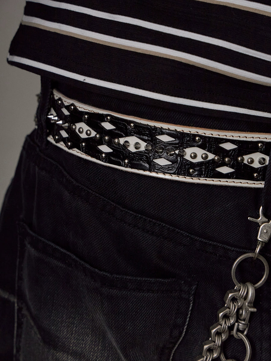 OBSIDIAN STITCH BELT MNW2075