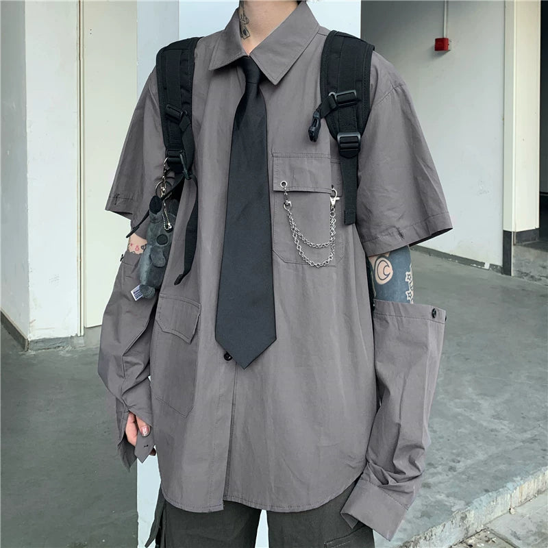 2WAY GIMMICK REGULAR SILHOUETTE SHIRT MNW2101