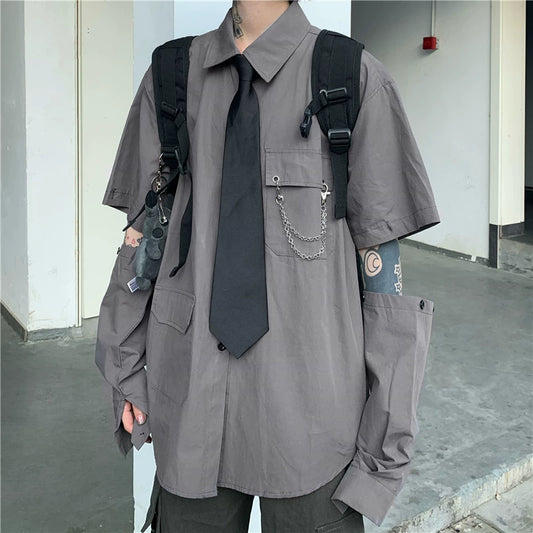 2WAY GIMMICK REGULAR SILHOUETTE SHIRT MNW2101