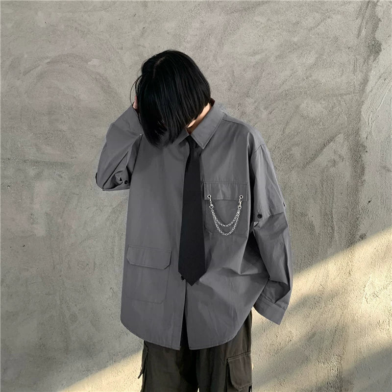 2WAY GIMMICK REGULAR SILHOUETTE SHIRT MNW2101