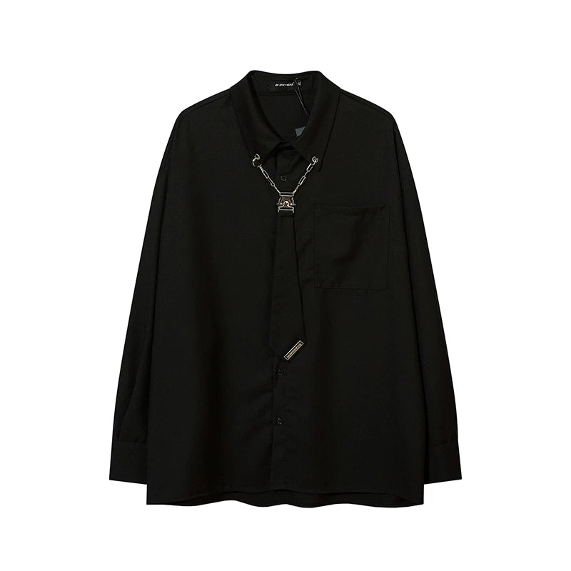 SHORT TIE SET CHAIN MAIL SIMPLE SHIRT MNW2100