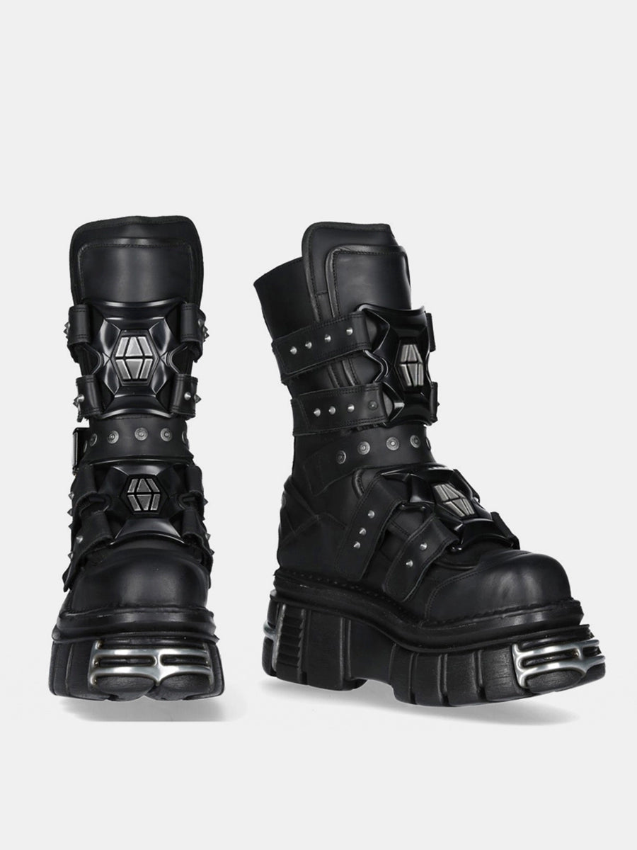 HIGH-END GIMMICK PUNK STREET-STYLE BOOTS MNW1971