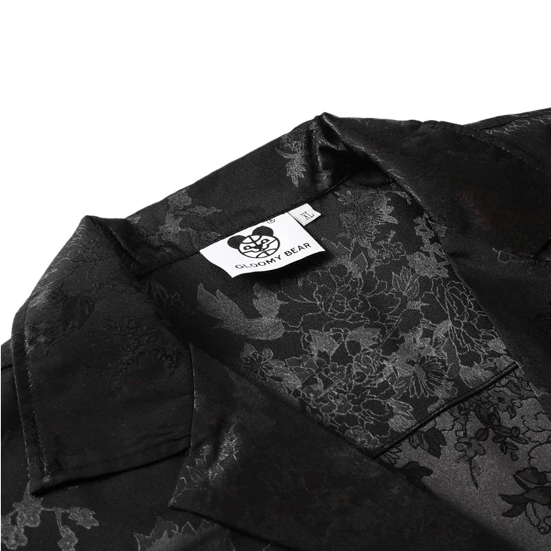 DARK PATTERNED SHORT-SLEEVE SHIRT MNW2108