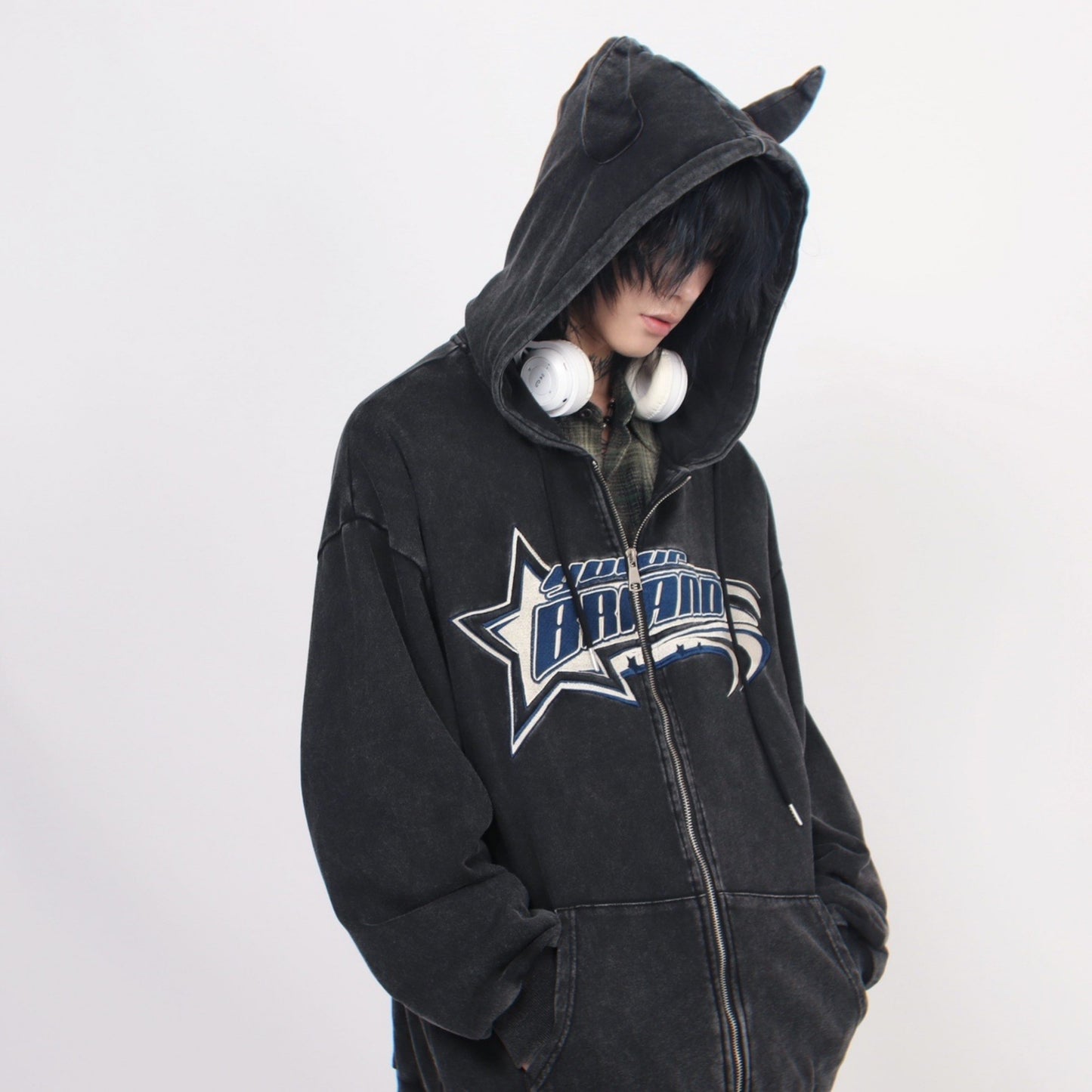 DEVIL HORN HOODIE MNW1074