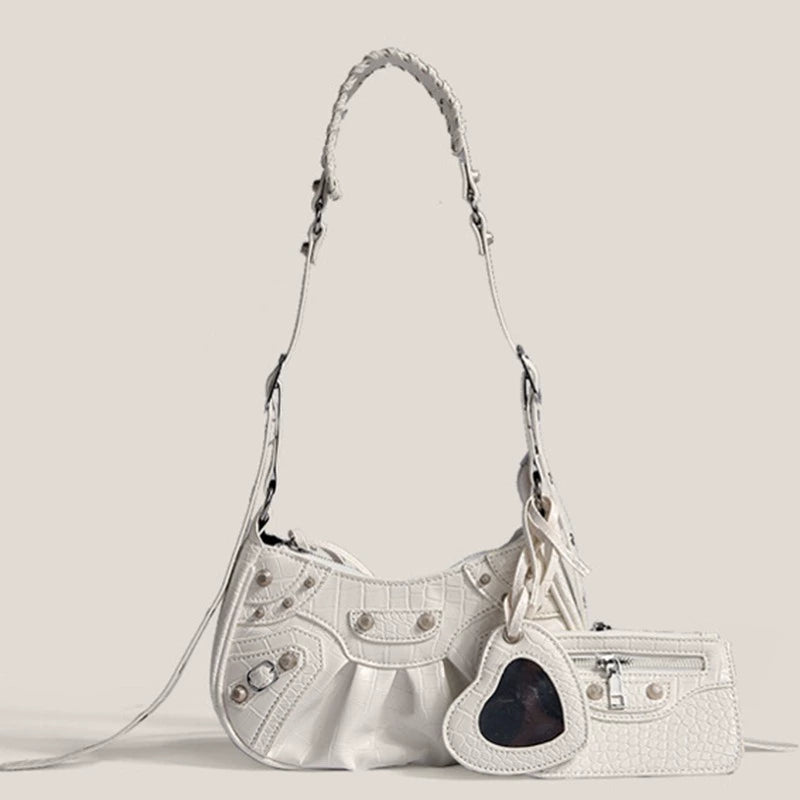 CROC EFFECT SHOULDER BAG MNW2092