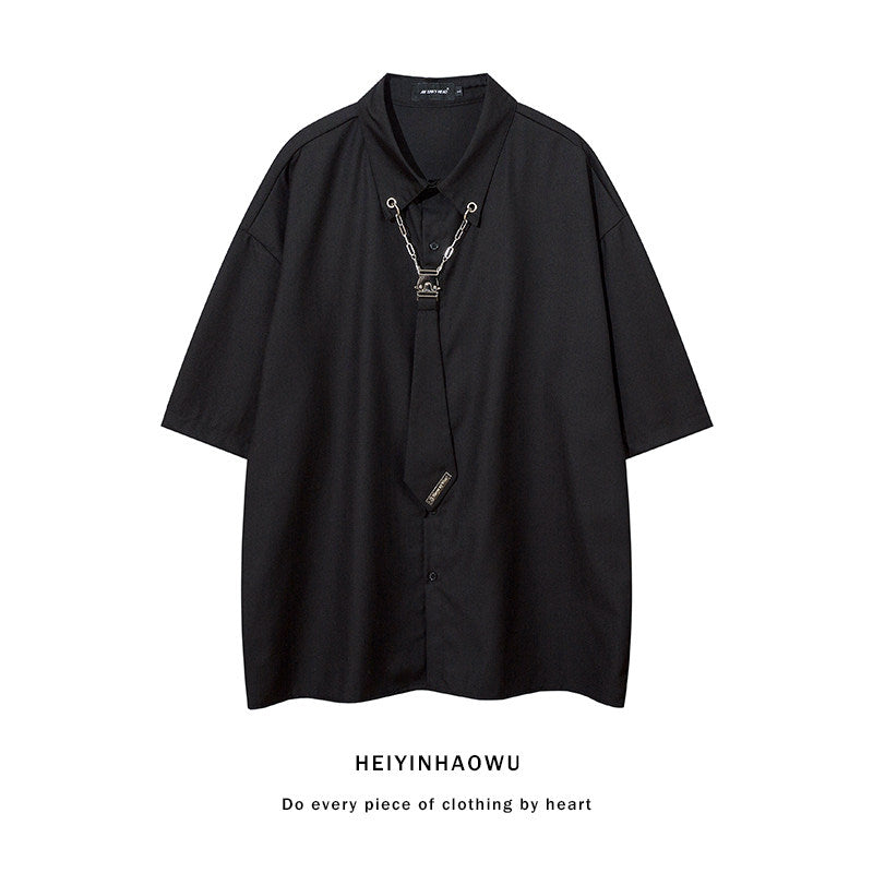 SHORT TIE SET CHAIN MAIL SIMPLE SHIRT MNW2100