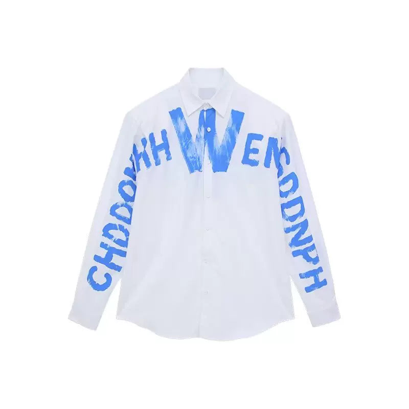 GRAFFITI OVERSIZED LONG SLEEVE SHIRT MNW2107