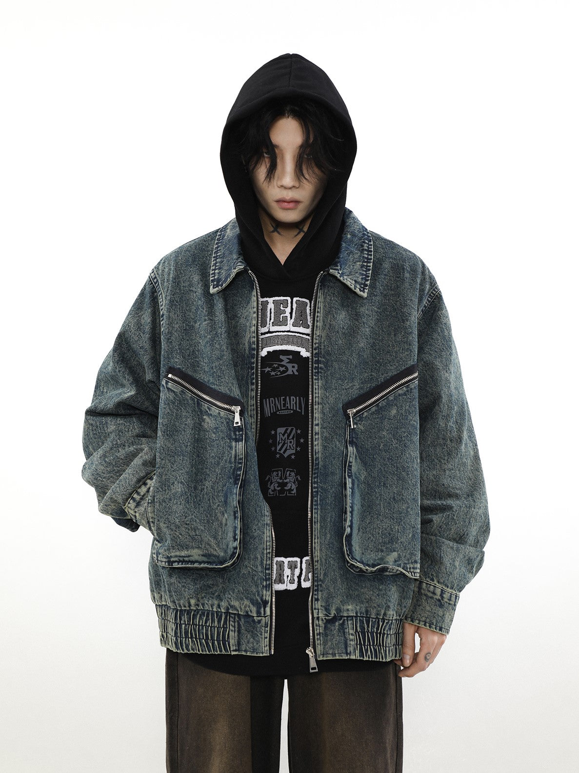 DENIM ZIP BLOUSON MNW1231