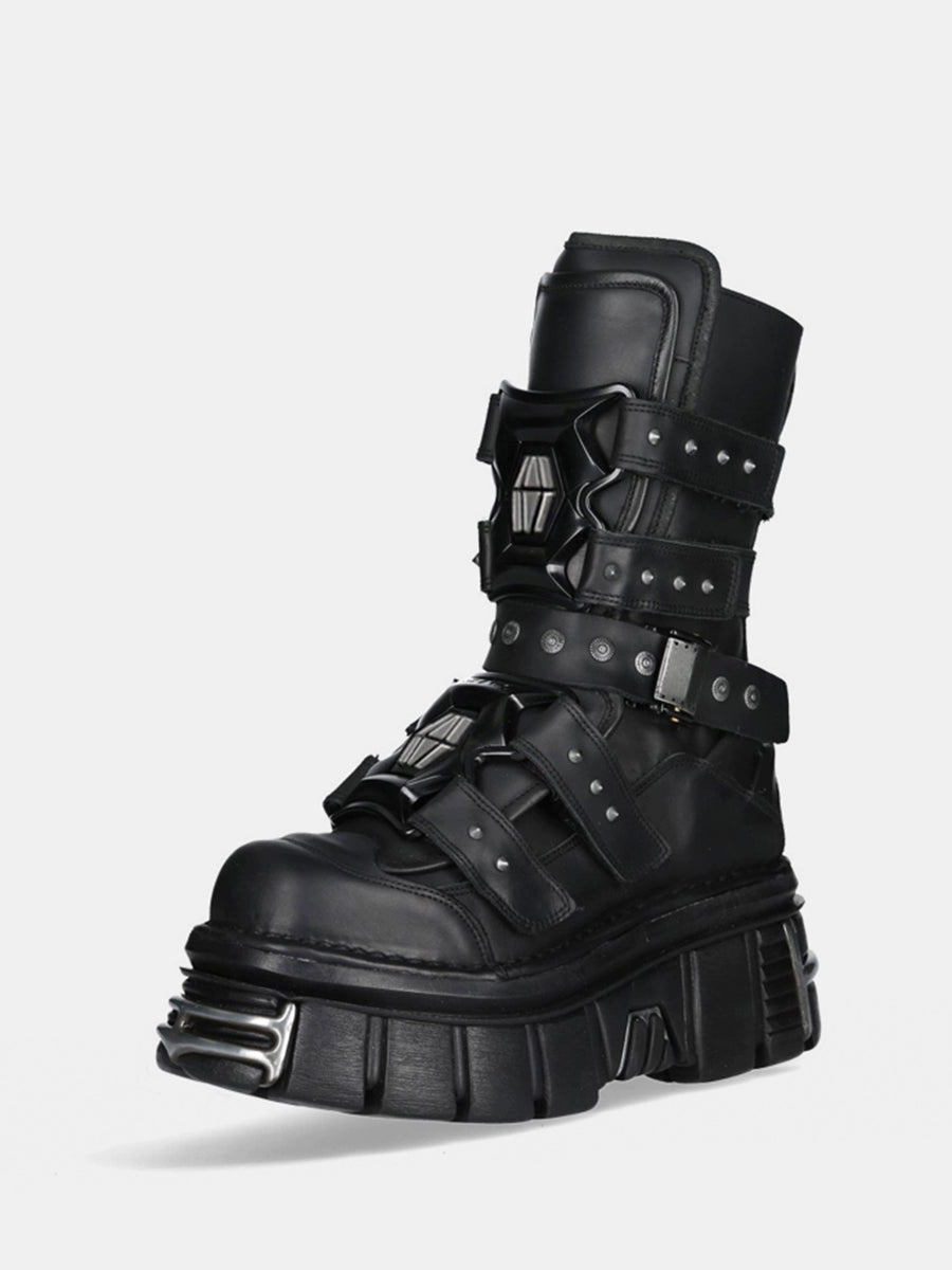 HIGH-END GIMMICK PUNK STREET-STYLE BOOTS MNW1971