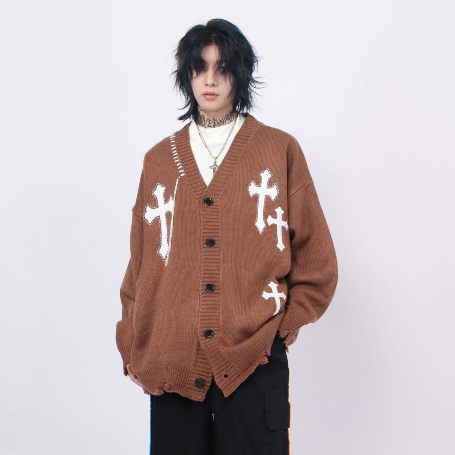 CROSS CARDIGAN MNW1277