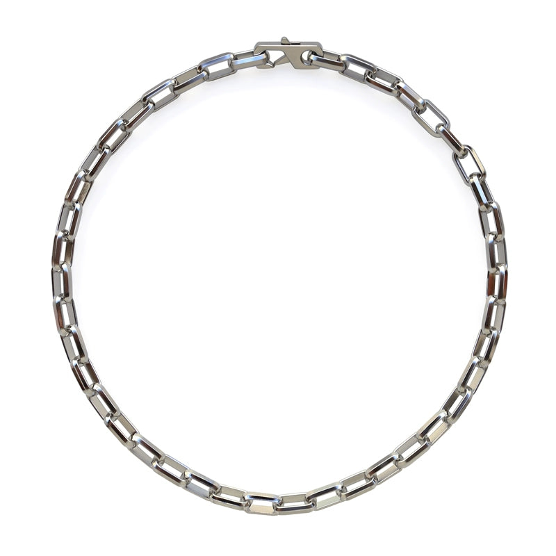 SILVER NECK THICK CHAIN MNW1968