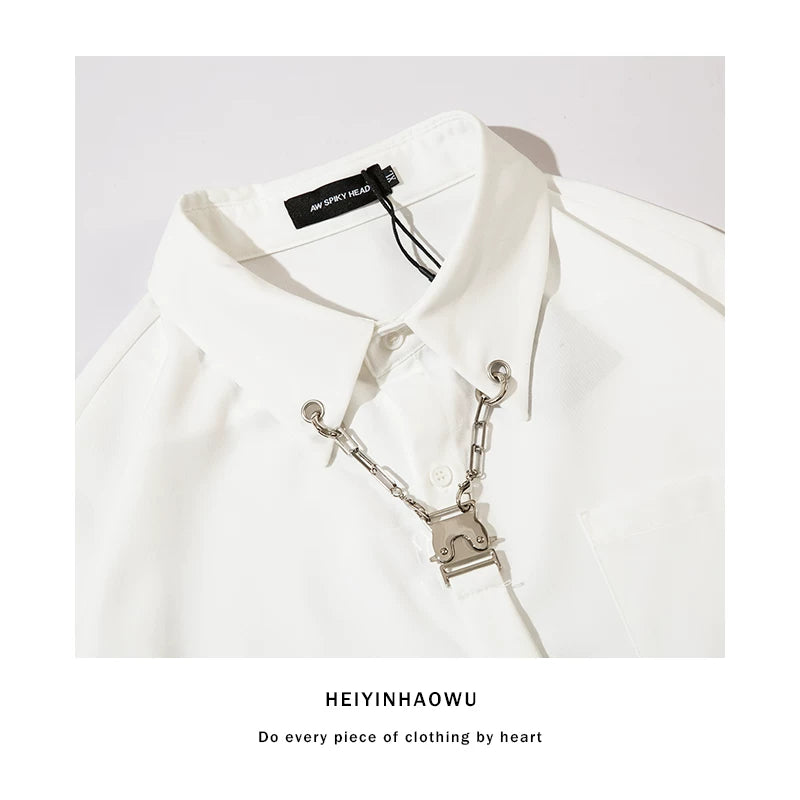 SHORT TIE SET CHAIN MAIL SIMPLE SHIRT MNW2100