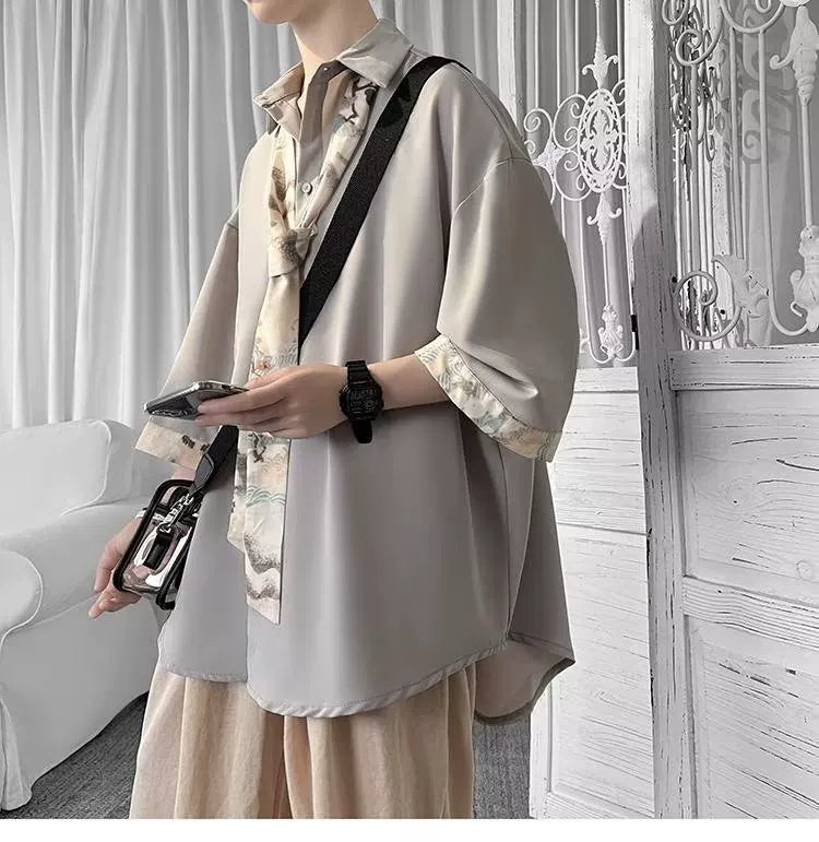 HIGH END DESIGN HALF SLEEVE SHIRT MNW2097