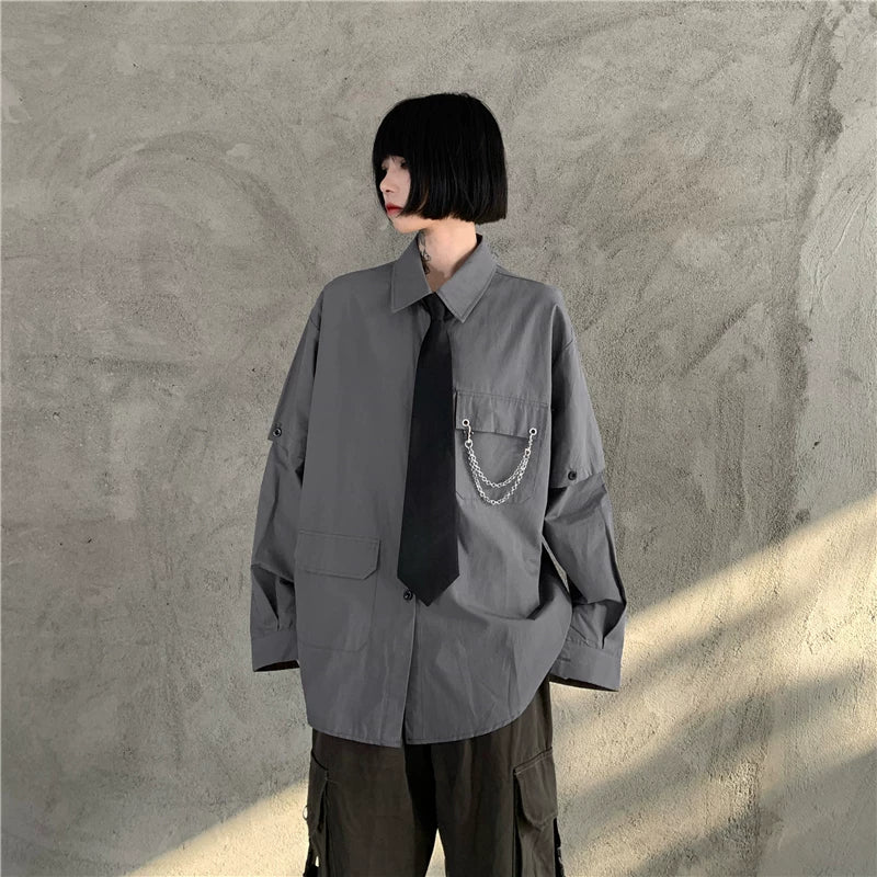 2WAY GIMMICK REGULAR SILHOUETTE SHIRT MNW2101