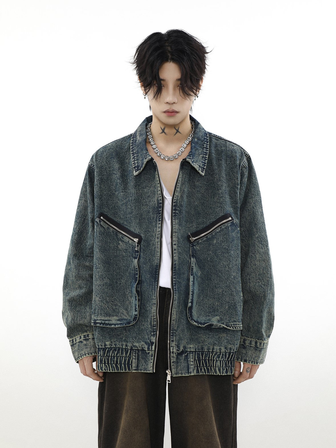 DENIM ZIP BLOUSON MNW1231