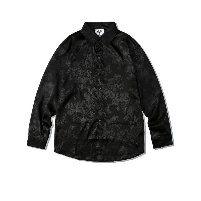 DARK JACQUARD LONG SLEEVE SHIRT MNW2105