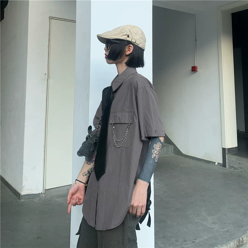 2WAY GIMMICK REGULAR SILHOUETTE SHIRT MNW2101