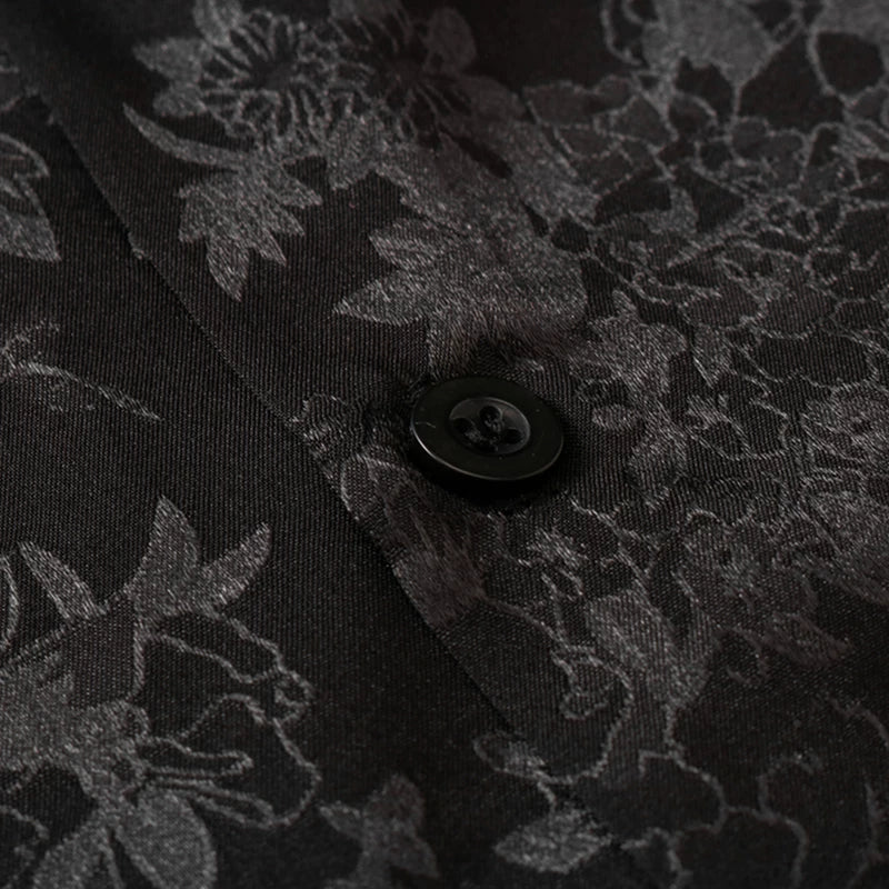 DARK PATTERNED SHORT-SLEEVE SHIRT MNW2108