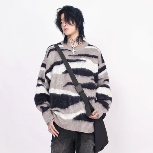 IRREGULAR COLOR KNIT MNW998